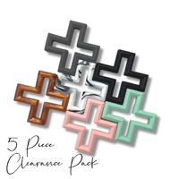 5 Piece CLEARANCE Pack - Nature Bubz Swiss Cross Teethers