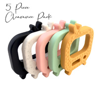 5 Piece CLEARANCE Pack - Nature Bubz Retro TV Teethers