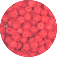 14mm Hexagon - Neon Red
