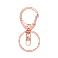 keyring clip 25mm rose gold