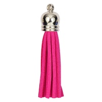 Tassel SILVER TOP - Hot Pink *discontinued*