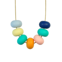 Abacus Bead Silicone Necklace D