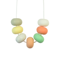 Abacus Bead Silicone Necklace G