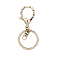 Keyring and Lobster Clasp - Yellow Gold 