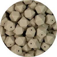 17mm Hexagon - Taupe
