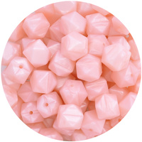 17mm Hexagon - Pearl Baby Pink