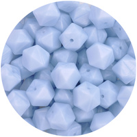 17mm Hexagon - Pearl Baby Blue