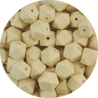 17mm Hexagon - Cream 