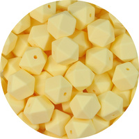 17mm Hexagon - Butter Yellow