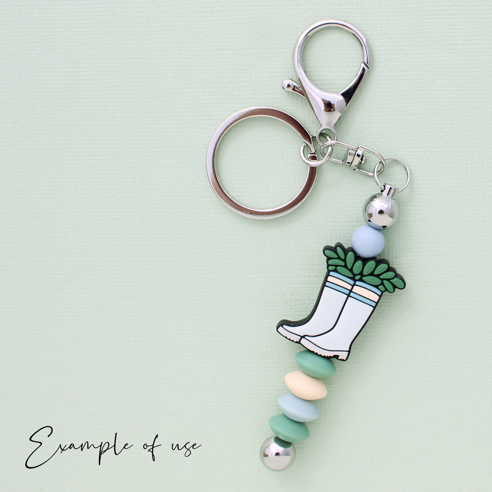 Silicone Bead Keyring Kit