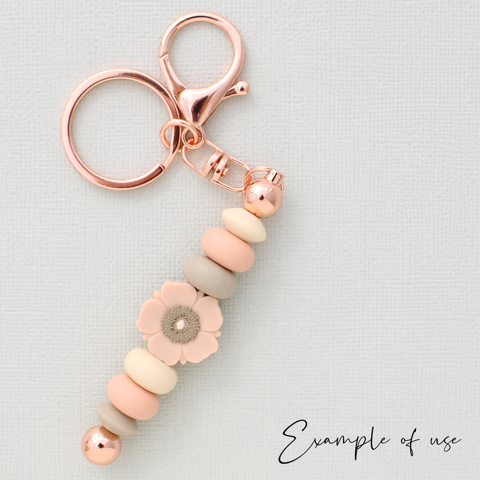 Silicone Bead Keyring Kit
