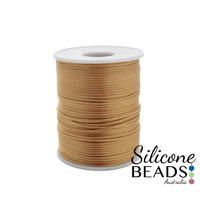 CLEARANCE 2mm Nylon Satin Cord Roll- Bronze 20m