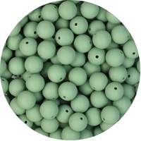15mm Round 100pk - Sage