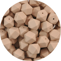 17mm Hexagon 100pk - Oatmeal