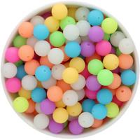 12mm Round Silicone GLOW bead