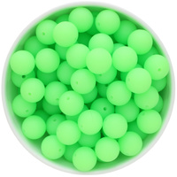 GLOW 15mm Round - Neon Green
