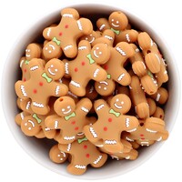 Gingerbread Man Silicone Bead