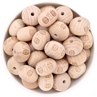 Beech Wood Beads - 22mm Abacus Easter