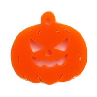 Acrylic Halloween Pumpkin Charm - Orange