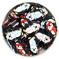Winter Penguin Silicone bead