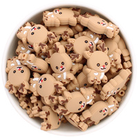 Christmas Reindeer Walking Silicone Bead