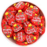 Christmas Bauble Silicone Bead