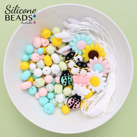 Silicone Bead Party Pack - Spring Garden