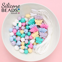 Silicone Bead Party Pack - Butterfly Love