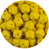 CLEARANCE 17mm Hexagon - Nearly Mustard 20pk