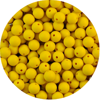 CLEARANCE 12mm Round - Nearly Mustard 20pk