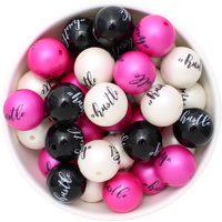 Bubblegum Bead 20mm - #hustle 10pk