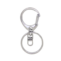 *LIMITED STOCK* 25mm Keyring and Clip - Silver 