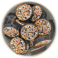 Western Cowgirl Silicone Bead