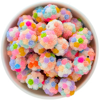 Bubblegum Bead 20mm Rose Garden - Pastel