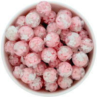 16mm Bubblegum Bead - Clear Heart AND STAR Filled