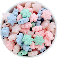 Snowflake Silicone Bead Clearance 20pk