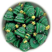 Christmas Tree 3D Silicone Bead