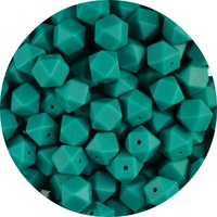 14mm Hexagon - Ocean Green