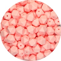 14mm Hexagon - Rose Quartz 