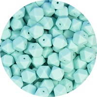 14mm Hexagon - Sea Glass