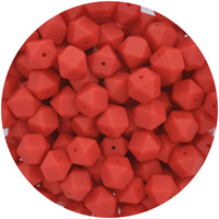 14mm Hexagon - Deep Red