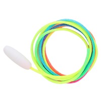 Cord 1m and Single Clasp - Rainbow/White