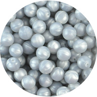 15mm Round - Light Silver