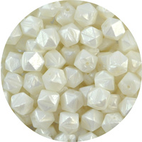 14mm Hexagon - Pearl White