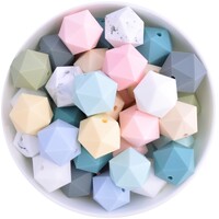 Icosahedron Silicone Bead