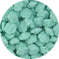20mm Flower Mint Green
