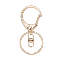 Keyring and Clip - Yellow Gold