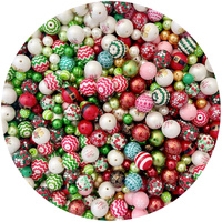 Christmas Bubblegum Beads - Lucky Dip