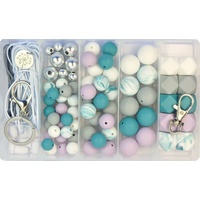 Deluxe Silicone Bead DIY Kit - Teal Dreams