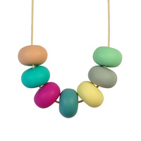 Abacus Bead Silicone Necklace A